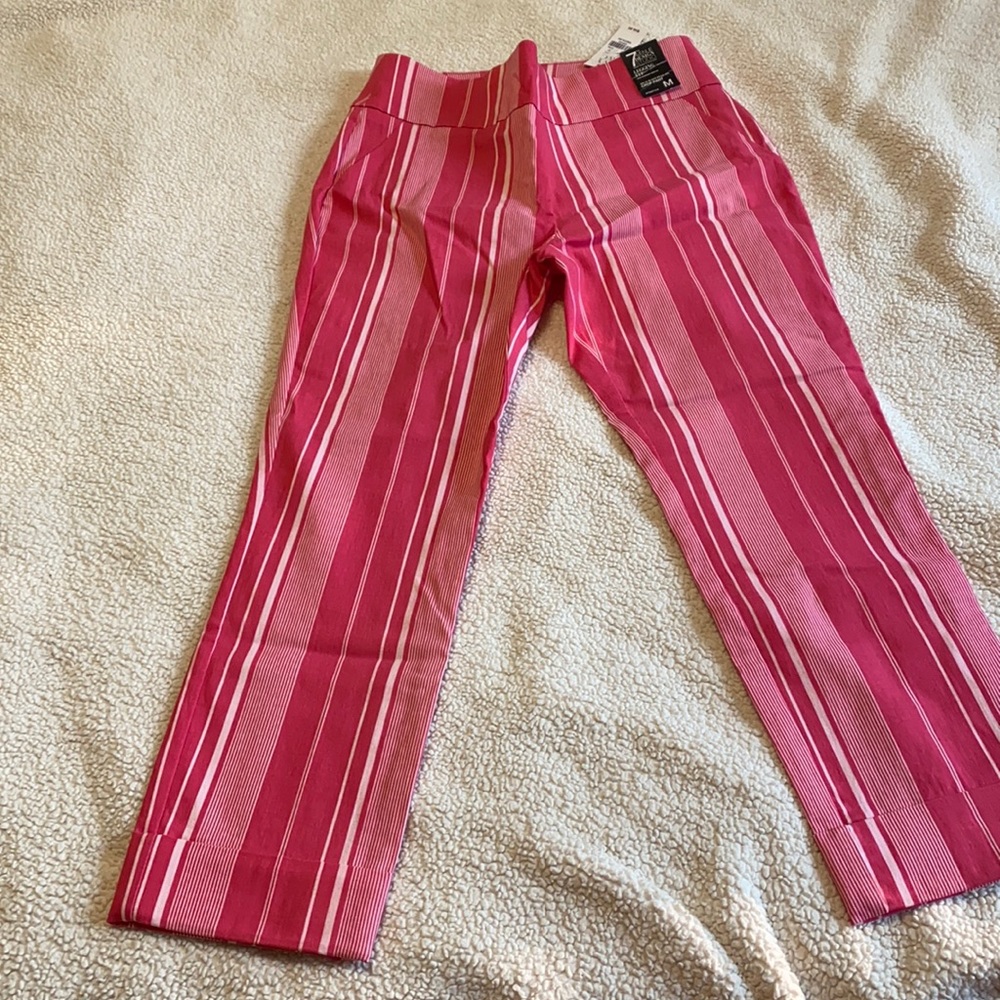 High waist pink pants